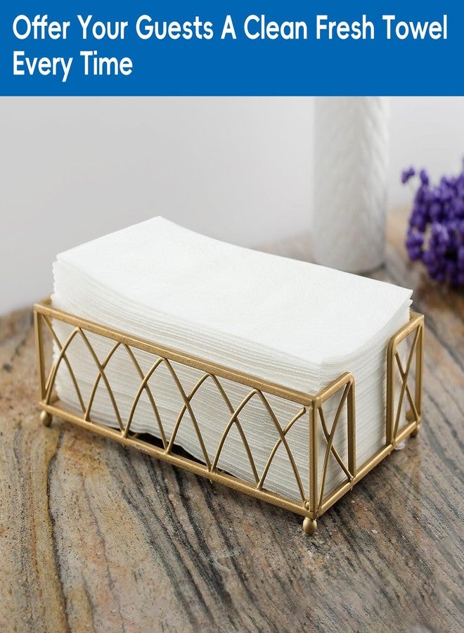JEBBLAS 100Pcs Disposable Guest Towels, Linen Feel Hand Towels, Cloth-Like Paper Napkins, Soft, Absorbent Paper Hand Towel for Kitchen, Parties, Bathroom, Restaurant, Events, 7.8” X 15.7” White - Image 3